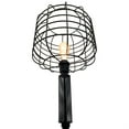 thumbnail image 2 of Benzara BM207455 Lampadaire de Forme Moderne en Cage avec Base Circulaire et Motif en Maille&44; Noir, 2 of 2