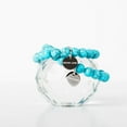 thumbnail image 1 of Bracelet en Cristal Turquoise Perlé / Bracelet Mantra pour Femmes, 1 of 5