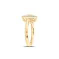 thumbnail image 3 of 10kt Yellow Gold Womens Round Diamond Circle Ring 1/10 Cttw, 3 of 4