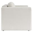 thumbnail image 3 of Armchair Accent Chair, Ivory White, Fabric, Living Kitchen Cafe Bistro Hospitality Restaurant, Modern Contemporary HB34793, 3 of 9