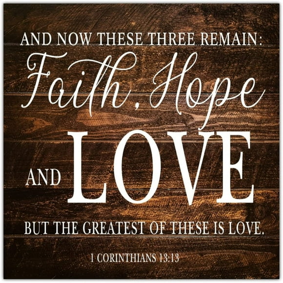 Faith Hope Love Plaques