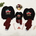 thumbnail image 2 of Sinhoon Family Clothes Christmas Matching Holiday Outfits Set Mommy Me Classic Plaid Merry Christmas Shirts+Pants Set, 2 of 7