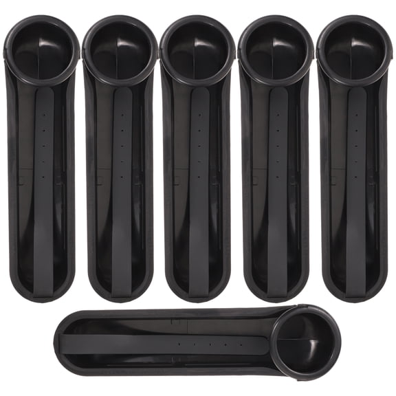 OULII Black Plastic Billiard Ball Track for Accurate Ball Movement 6pcs