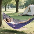 thumbnail image 6 of Hanging Hammock Portable Travel Camping For Outdooor Beach Camping Hiking Full View Of A Black Cat, 6 of 8