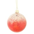 thumbnail image 1 of 3.5" Crimson Red and Silver Ombre Mercury Glass Christmas Ball Ornament, 1 of 2