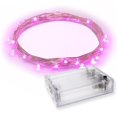 thumbnail image 1 of YWC-Rtgs Micro LED 20 Super Bright Pink Color Lights Battery Operated on 7.5 Ft Long Silver Color Ultra Thin String Wire [Newest Version] + 100% Products Satisfaction Guarantee, 1 of 4
