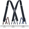 thumbnail image 2 of High-quality Braces Unisex Extra Wide with 4P Clips Solid Color Trousers Drop Clip, 2 of 2