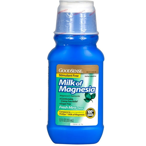 Good Sense Milk of Magnesia Saline Laxative, Mint 12 oz ...