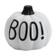 thumbnail image 3 of Figura de calabaza, decoración de Halloween, adorno decorativo, estatua, accesorios para casa embrujada, para mesa de interior, jardín, vacaciones Blanco marfil, 3 of 9