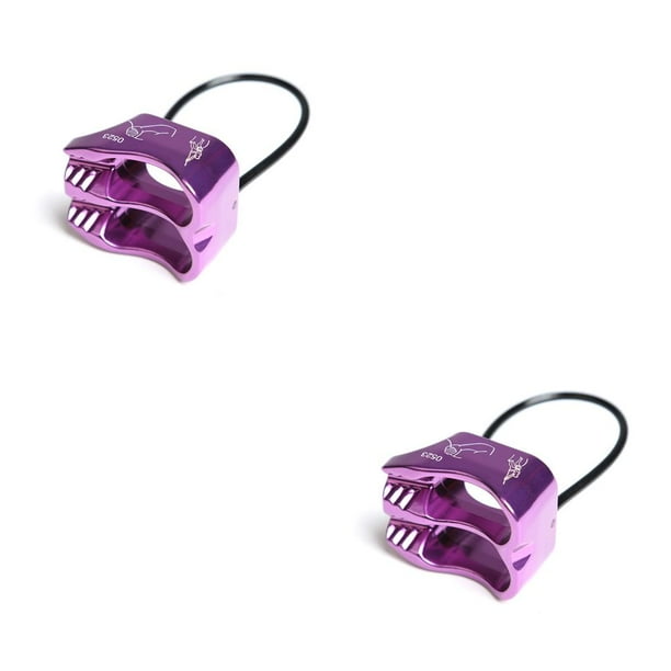 Greeniant Belay Rappel Device Montañismo Paracord Descender Gear Downhill Hauling Outdoor Sports Equipment Hardware Púrpura Violeta 2piezas Greeniant CBP264162
