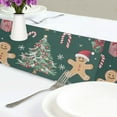 thumbnail image 4 of Yayeee Table Runner 70 inches Long Home Kitchen Dinning Party Decoration, Red Christmas Gingerbread, 4 of 7