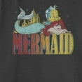 thumbnail image 2 of Junior's The Little Mermaid Ariel and Flounder Distressed Logo Sweatshirt Charcoal Heather X Large, 2 of 4