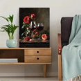 thumbnail image 5 of UXIEQU Red Roses Wine Canvas Wall Print 15.75x11.81 Inches, 5 of 8