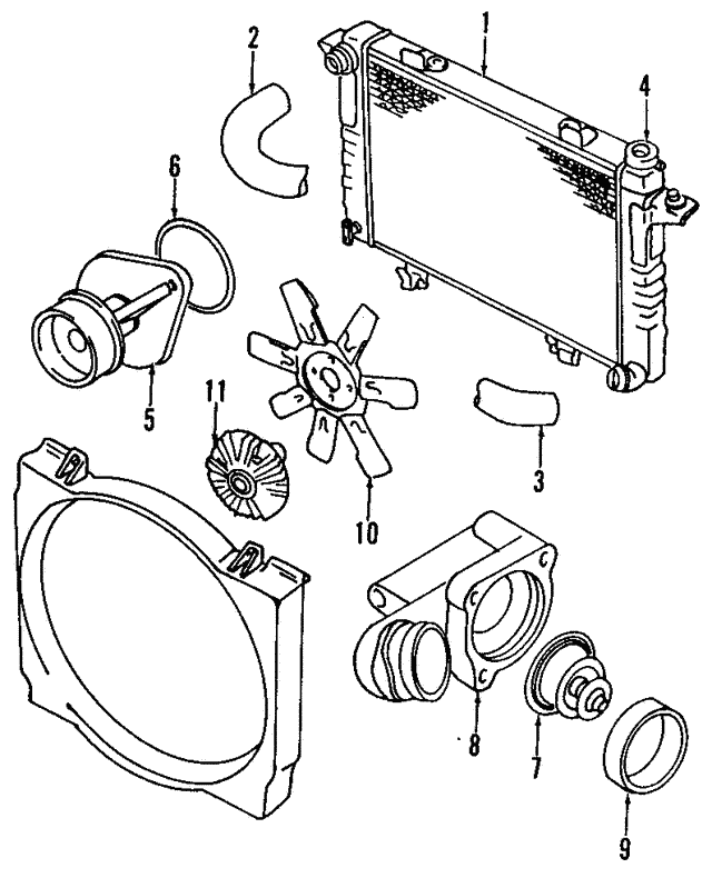 Engine Water Pump Mopar 5086959AB