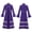 Purple, variant on Clergy Robe for Women Long Sleeve Stand Collar Cassock Flared Sleeves Button Vestments Halloween Cosplay Costume