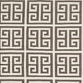 thumbnail image 4 of SAFAVIEH Dhurrie Valentina Geometric Moroccan Wool Area Rug, Brown/Ivory, 7' x 7' Square, 4 of 4