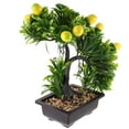 thumbnail image 6 of WASHWEPE 1 Pair Bonsai Decoration Artificial Plants Potted Green Bonsai for Cabinet Farmhouse, 6 of 8