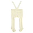 thumbnail image 2 of Newborn Baby Suspender Overall Pantyhose Solid Color High Waist Ribbed Knit Tights Infant Spring Autumn One-piece Leggings, 2 of 7