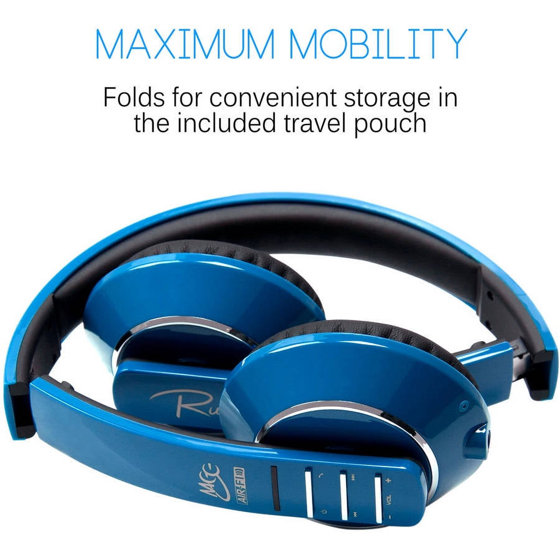 MEElectronics Air-Fi Runaway AF32 - Headset - on-ear - Bluetooth - wireless - blue - image 5 of 5