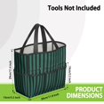 thumbnail image 3 of Bright Checkered Garden Tools Bag, Water-proof Oxford Garden Tote Home Organizer Gardening Tool Bag Kit Holder with 8 Pockets for Indoor and Outdoor Gardening (Tools Not Included), 3 of 6