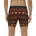 thumbnail image 4 of Rateoe Vintage Pumpkin Pattern Print Men’s Underwear Boxer Briefs Soft Comfortable Underwear Boxer Briefs, Long Leg Briefs,Anti-chafing Boxer Briefs, 4 of 7