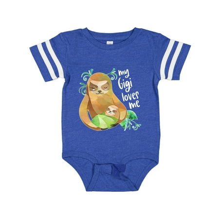 

Inktastic My Gigi Loves Me Cute Sloth and Baby Gift Baby Boy or Baby Girl Bodysuit