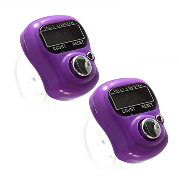 Hand Held Useful Digital Display crochet 5 Knitting Crochet Amigurumi Purple Stich Row Tally Counter 2pcs