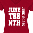 thumbnail image 4 of Inktastic Juneteenth June 19, 1865 Women's V-Neck T-Shirt, 4 of 5