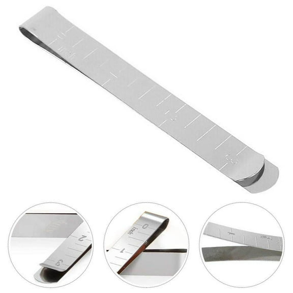 GOOHOCHY 10pcs Hemming Clips Quilting Clips Sewing Hemming Clamps Measurement Rulers