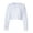 White, variant on Independent Trading Co. AFX24CRPC Women's Lightweight Crop Crew Neck-Grey Heather-XS