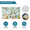 thumbnail image 6 of Easter Gnomes Placemats Set of 6, Spring Watercolor Eggs Flower Wood Grain Teal Placemats for Dining Table, Place Mats for Kitchen Tabletop, Waterproof Wipeable Dining Table Mats Set, 6 of 9