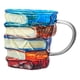 thumbnail image 3 of Taza de café con forma de libro (350 ml), regalo para club de lectura, artículos novedosos, accesorio colorido. Mango gris transparente, 3 of 9