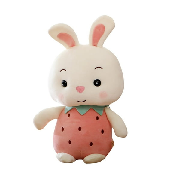 Fruit Themed Bunny Plush Toy, Pineapple Strawberry Rabbit Stuffed Animal with Scarf, Soft Doll for Home Decor, Birthday Holiday Gift Collectible