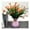 Orange, variant on Morttic 6 Pack Artificial Lily Calla Flowers,Outdoor UV-Resistant Plastic Fake Flower Plants Bushes for Home Garden Wedding Decor (Yellow)