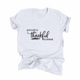 thumbnail image 2 of AOOCHASLIY Thanksgiving Day Women Tops Women's Casual Thanksgiving Print Pullover Short Sleeve T-Shirt Tops Shirt, 2 of 5