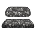 thumbnail image 2 of Pzuqiu Gothic Skull Rose Cat 2-Piece Golf Cart Seat Covers - Breathable Washable Protective Set for Most 2-Seater Golf Carts, 2 of 10