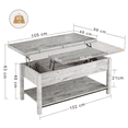 thumbnail image 4 of Mesa de Centro FABATO Madera Elevable 4 en 2, 4 of 5