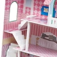 thumbnail image 6 of Wooden Dollhouse, DIY Doll House Kids Playhouse 3 Tier with Window Roof Furniture for Imaginative Play Ages 3+, 6 of 7