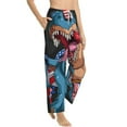 thumbnail image 2 of Fotbe Blue Dinosaur Women's Pajama Pants,Sleepwear Pants,Pj Bottoms Drawstring And Pockets-XX-Large, 2 of 9