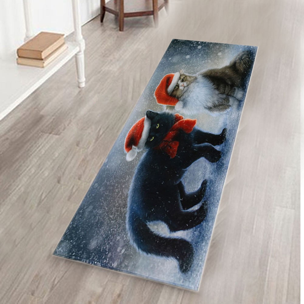Tarmeek Christmas Doormats Kitchen Rug for Christmas