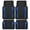Blue, variant on CAR GRAND Heavy Rubber Car Floor Mats, Deep Waterproof Car Mats All Weather, Universal Trim-to Fit Automotive Floor Mats for Car SUV Truck Van, Durable Floor Liners waterproof anti-slip red black