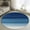 Navy Blue, variant on 3ft Round Rug, Spring Floral Non-Skid Rubber Backing Large Area Rugs - Living Room Bedroom Home Office, Modern Elegant Pastoral Flowers Black Indoor Floor Mat Carpets Washable Rug