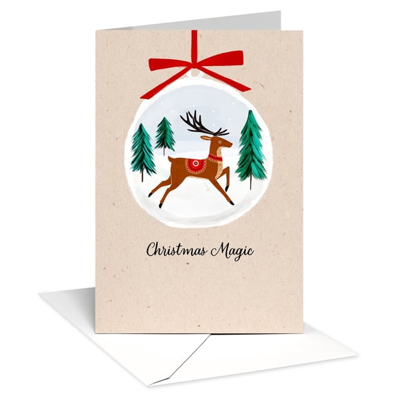 American Greetings Christmas Card (Christmas Magic Reindeer)