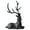 Sitting, variant on Black Reindeer Ornaments Holiday Deer Decoration Statue Sculpture Sitting