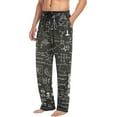 thumbnail image 4 of HPINK-T Men's Pajama Pants Pjs Bottoms with Pockets Sleep Lounge Pants for Men, 4 of 7