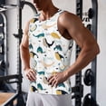 thumbnail image 5 of KLL Cute Whale Print Men's Muscle Gym Workout Stringer Tank Tops Bodybuilding Fitness T-Shirts Tank Tops Men-3X-Large, 5 of 7