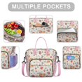 thumbnail image 2 of Pioneer Flower Floral Print Pattern Womens Lunch Box for Work,Insulated Large Lunch Bag for Tween and Teen,Loncheras Para Mujer,Leakproof Adult Lunch Bag for Work,Beach,Travel,Picnic,Camping, 2 of 7