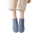 thumbnail image 3 of Women's Coral Fleece Short Socks Thickened Anti Slip with Silicone Dots for Autumn Winter, 3 of 5