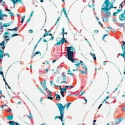 Luncheon Tie Dye Ornament Napkins. 20 Pack