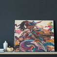 thumbnail image 3 of Picia Fantasy Colorful Beast Pattern Decorative Picture – Unique Wall Art, Modern Canvas Print for Trendy Interiors (Horizontal), 3 of 6